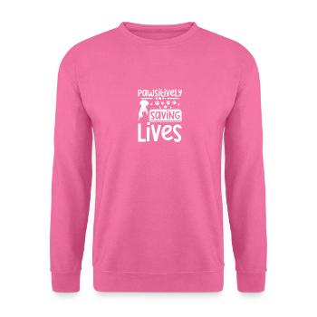 Sauvetage d'animaux Pawsitivement, sauver des vies - Sweat-shirt Unisexe - rose - Devant