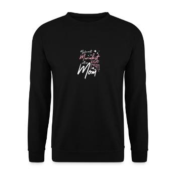 Mothers day My favorite marimbist calls mom - Unisex Pullover - Schwarz - Vorne - Alina (178cm) & Michal (187cm)