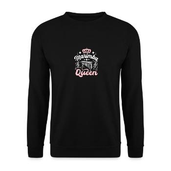 Marimba queen - Unisex Pullover - Schwarz - Vorne - Alina (178cm) & Michal (187cm)