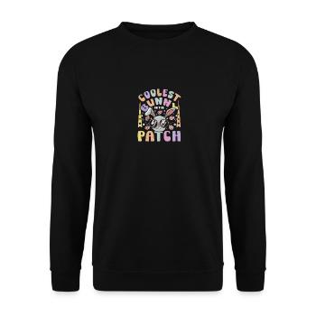 Kids Coolest bunny in the patch easter - Unisex Pullover - Schwarz - Vorne - Alina (178cm) & Michal (187cm)