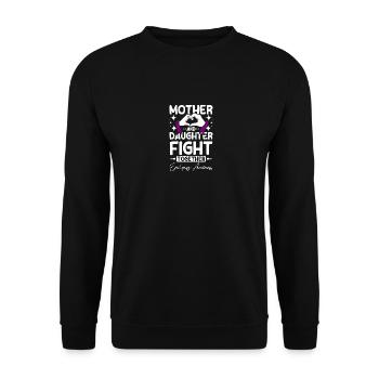 Mother and daughter fight, epilepsy awareness - Unisex Sweatshirt - black - Front - Alina (178cm) & Michal (187cm)