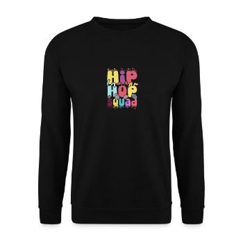 Easter Hip Hop squad Easter Day - Unisex Sweatshirt - black - Front - Alina (178cm) & Michal (187cm)