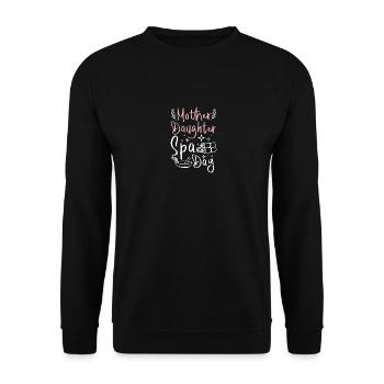 Mom Mother Daughter Spa Day - Unisex Sweatshirt - black - Front - Alina (178cm) & Michal (187cm)
