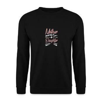 Mother daughter adventure trip - Unisex Sweatshirt - black - Front - Alina (178cm) & Michal (187cm)