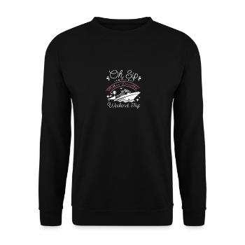 Oh gorgée, c’est un week-end de croisière mère-fille - Sweat-shirt Unisexe - noir - Devant - Alina (178cm) & Michal (187cm)
