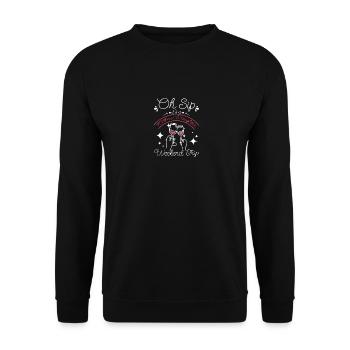 Oh gorgée, c’est un week-end mère-fille - Sweat-shirt Unisexe - noir - Devant - Alina (178cm) & Michal (187cm)