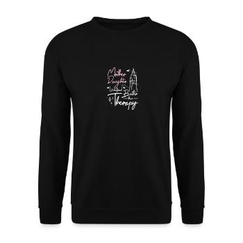 Week-end mère-fille mieux qu’une thérapie - Sweat-shirt Unisexe - noir - Devant - Alina (178cm) & Michal (187cm)