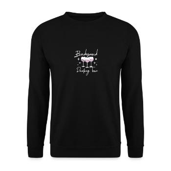 Bridal Shower Team Bride Bridesmaid Drinking Team - Unisex Pullover - Schwarz - Vorne - Alina (178cm) & Michal (187cm)