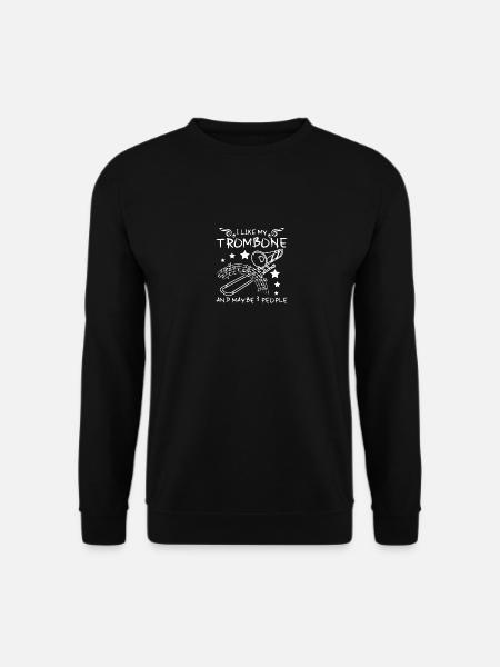 Tromboniste J’aime le trombone et peut-être 3 personnes - Sweat-shirt Unisexe - noir