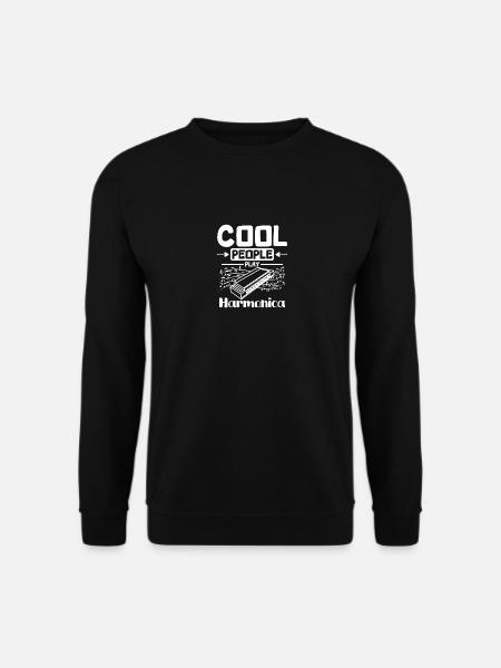 Harmonicist Cool people play harmonica - Unisex Sweatshirt - black