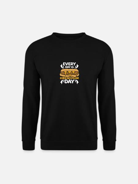 Every day is Cheesesteak day - Unisex Sweatshirt - black