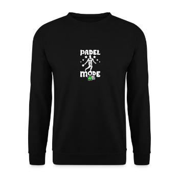 Padel mode on - Unisex Sweatshirt - black - Front - Alina (178cm) & Michal (187cm)