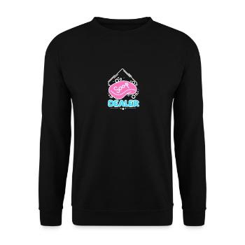 Soap making soap dealer - Unisex Pullover - Schwarz - Vorne - Alina (178cm) & Michal (187cm)