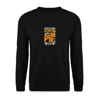 Expert pumpkin pie maker - Unisex Sweatshirt - black - Front - Alina (178cm) & Michal (187cm)