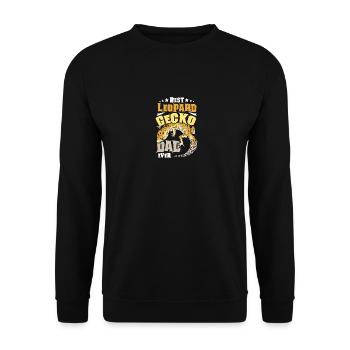 Best leopard gecko dad ever - Unisex Sweatshirt - black - Front - Alina (178cm) & Michal (187cm)