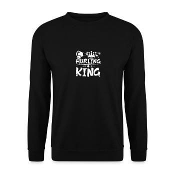 Hurling King - Unisex Pullover - Schwarz - Vorne - Alina (178cm) & Michal (187cm)
