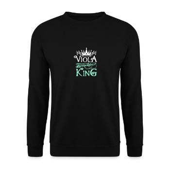 Boy Viola King - Unisex Pullover - Schwarz - Vorne - Alina (178cm) & Michal (187cm)