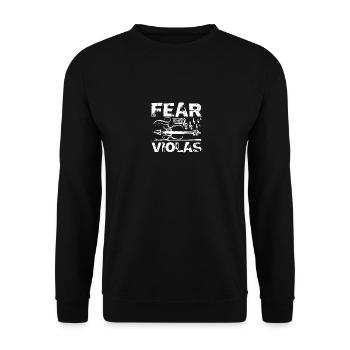 Fear the violas viola player - Unisex Sweatshirt - black - Front - Alina (178cm) & Michal (187cm)