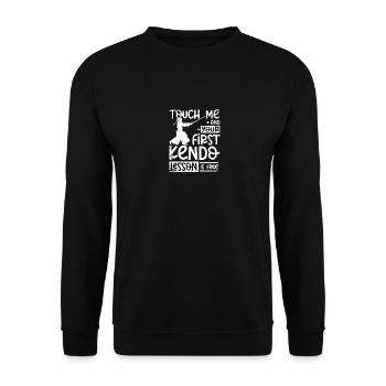 Touch me et votre premier cours de kendo est gratuit - Sweat-shirt Unisexe - noir - Devant - Alina (178cm) & Michal (187cm)