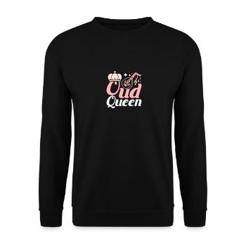 Oud Queen - Unisex Pullover - Schwarz - Vorne - Alina (178cm) & Michal (187cm)