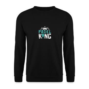 Padel King - Unisex Sweatshirt - black - Front - Alina (178cm) & Michal (187cm)