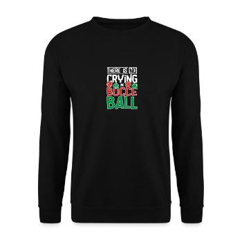 Il n’y a pas de pleurs à la pétanque - Sweat-shirt Unisexe - noir - Devant - Alina (178cm) & Michal (187cm)