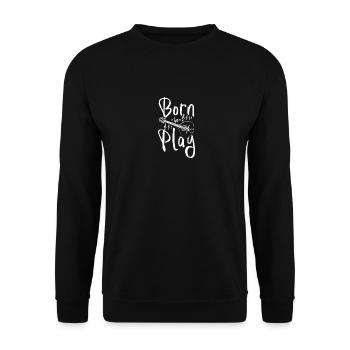 Né pour jouer de la mandoline - Sweat-shirt Unisexe - noir - Devant - Alina (178cm) & Michal (187cm)