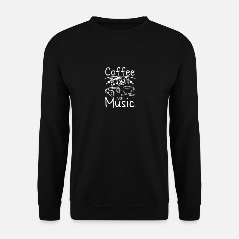 Coffee and Music - Unisex Sweatshirt - black