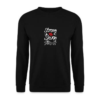 Sobriety Women Strong sexy Sober - Unisex Pullover - Schwarz - Vorne - Alina (178cm) & Michal (187cm)