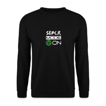 Sobriety Sober mode on - Unisex Sweatshirt - black - Front - Alina (178cm) & Michal (187cm)