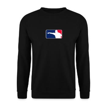 Darts League 🎯 - Unisex Sweatshirt - black - Front - Alina (178cm) & Michal (187cm)