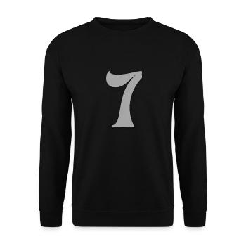 7 - Unisex Sweatshirt - black - Front - Alina (178cm) & Michal (187cm)