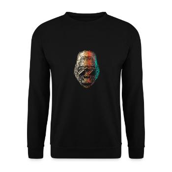 Gorilla - Unisex Pullover - Schwarz - Vorne - Alina (178cm) & Michal (187cm)