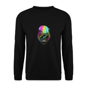 Gorilla - Unisex Sweatshirt - black - Front - Alina (178cm) & Michal (187cm)