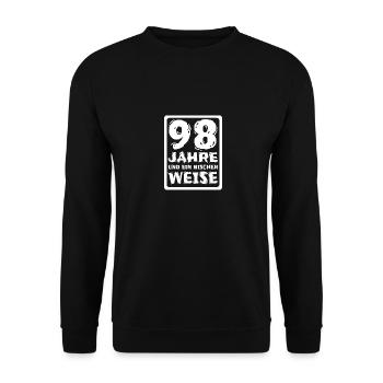 Alter 98 - Unisex Pullover - Schwarz - Vorne - Alina (178cm) & Michal (187cm)