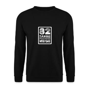 82 - Unisex Pullover - Schwarz - Vorne - Alina (178cm) & Michal (187cm)