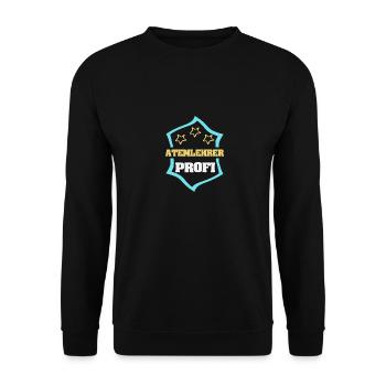 Breathing Teacher as a Profession - Unisex Sweatshirt - black - Front - Alina (178cm) & Michal (187cm)