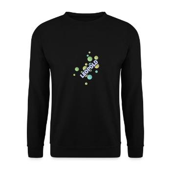 Gift for Leopold - Unisex Sweatshirt - black - Front - Alina (178cm) & Michal (187cm)