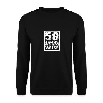 58 - Unisex Sweatshirt - black - Front - Alina (178cm) & Michal (187cm)
