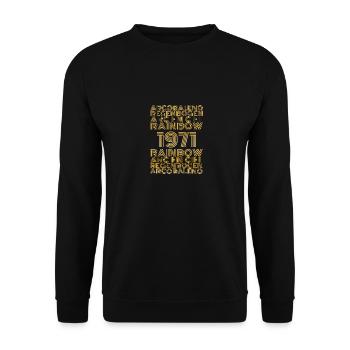 Rainbow 1971 - Unisex Pullover - Schwarz - Vorne - Alina (178cm) & Michal (187cm)