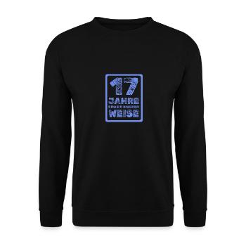 17 - Unisex Sweatshirt - black - Front - Alina (178cm) & Michal (187cm)