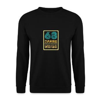 68 - Unisex Sweatshirt - black - Front - Alina (178cm) & Michal (187cm)