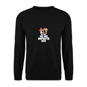 In My No Me Importa Era I Don't Care Spanish - Unisex Pullover - Schwarz - Vorne - Alina (178cm) & Michal (187cm)