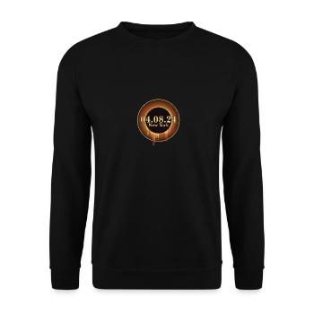 Total Solar Eclipse Path of Totality New York - Unisex Pullover - Schwarz - Vorne - Alina (178cm) & Michal (187cm)