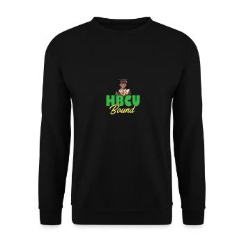 HBCU Bound Student Historically Black College - Unisex Sweatshirt - black - Front - Alina (178cm) & Michal (187cm)