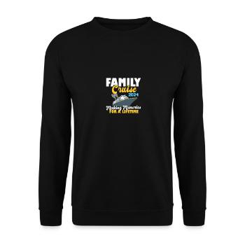 Family Cruise 2024 Cruising Tour Voyage Matching - Unisex Sweatshirt - black - Front - Alina (178cm) & Michal (187cm)