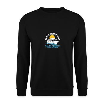 Family Cruise 2024 Voyage Cruising Tour Matching - Unisex Sweatshirt - black - Front - Alina (178cm) & Michal (187cm)