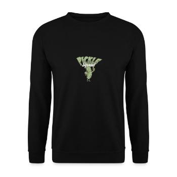 Emotional Support Pickle Supportive Friend - Unisex Sweatshirt - black - Front - Alina (178cm) & Michal (187cm)
