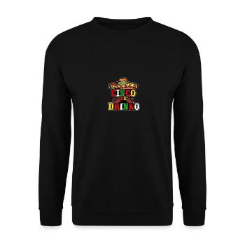 Cinco De Drinko Fiesta Celebration - Unisex Pullover - Schwarz - Vorne - Alina (178cm) & Michal (187cm)