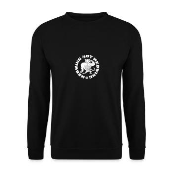 Miauler Pas Miauler Drôle Chat Meme Mâchoire - Sweat-shirt Unisexe - noir - Devant - Alina (178cm) & Michal (187cm)